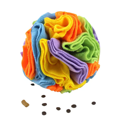 Interactive Felt Ball Dog Toy – Mental Stimulation & Nose Work